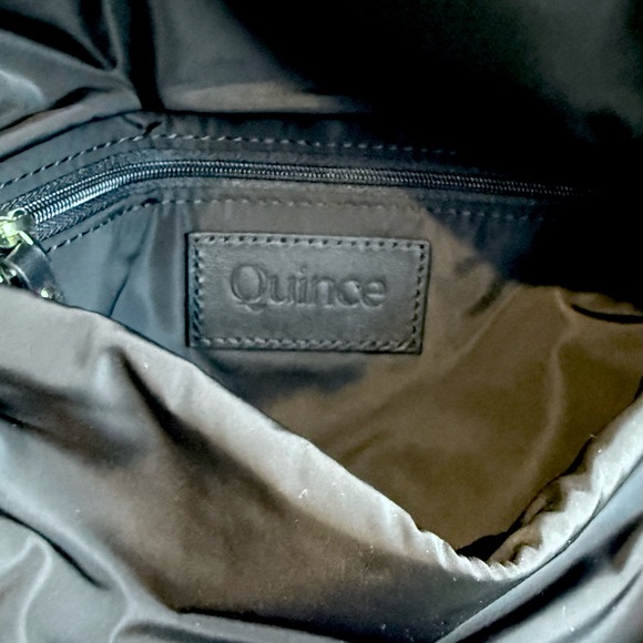 NWT Quince Revive Nylon Foldover Crossbody in Black - Picture 5 of 9